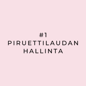 #1 Laudan hallinta
